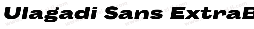 Ulagadi Sans ExtraBo字体转换